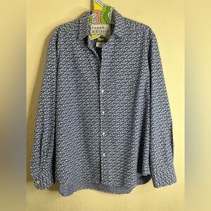 Frank & Eileen Women's Blue Floral Top